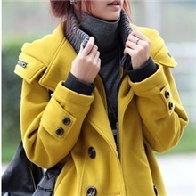 韩版秋冬新款双排扣假两件休闲外套卫衣