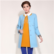 bookmark新秋冬长款韩版羊羔毛外套批发纯色妮子外套女冬