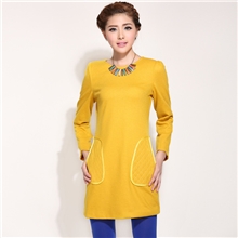 厂家直销品牌羊毛毛呢连衣裙长袖包臀长裙秋冬修身款连衣裙批发