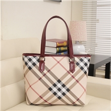 新款欧美简约格纹红肩带真皮女包夏季牛皮女包潮包品牌女包批发