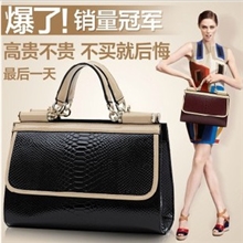 女包2013新款蛇皮纹气质女高档定型包欧美潮包!亿辉箱包T249