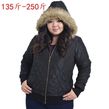 秋冬新款超大码韩版显瘦棉衣女装外套胖MM女装棉衣外套批发