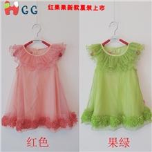 【红果果】春夏童装连衣裙雪纺大下摆儿童背心裙超仙公主裙童裙