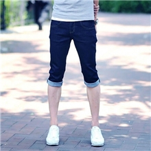 批发广州2013夏装牛仔短裤男士男休闲薄款牛仔中裤五分裤男