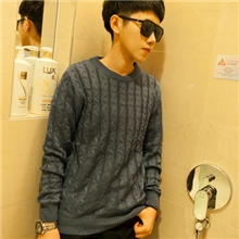 13年秋冬新款潮牌潮人示范款拼色民族风毛衣290#