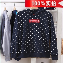 2013秋装潮牌批发SUPREME贴标经典波点卫衣卫衣批发长袖男