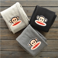 冬季新款卡通大猴子女式暖倍儿不倒绒加绒加厚显瘦打底裤保暖裤