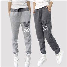 2013秋冬加厚哈伦裤卡通时尚兔子女长裤休闲运动裤宽松大码女裤潮