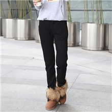 秋冬款加绒运动裤女长裤纯棉大码小直筒卫裤韩版宽松显瘦加厚休闲