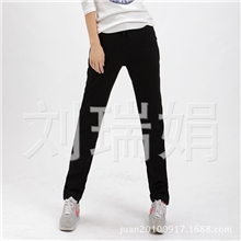(光版厚）加绒运动裤长裤冬季卫裤宽松大码纯棉哈伦休闲裤女
