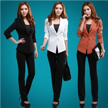 2013秋装新品女西服淑女风格外套中长款多色一粒扣帅气女士小西