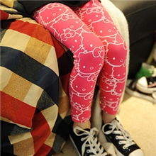 安安宝贝秋款KT弹力打底裤超萌超可爱打底裤童装批发