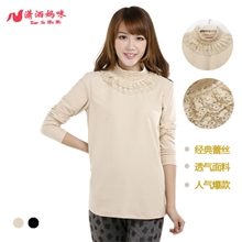 热销潇洒妈咪孕妇装牛奶丝加绒孕妇装秋装针织衫孕妇装批发