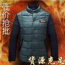 时尚男士棉衣外套批发男士灯芯绒拼接棉衣外套百搭保暖男士棉衣