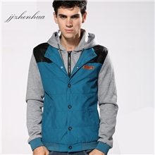 9.4备货节男士气质韩版潮流款夹克男士假两件夹克外套百搭夹克