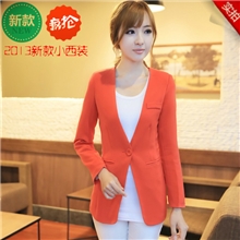 女装新款小西装糖果色波点修身女式外套时尚收腰秋季小西装外套