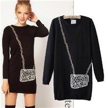 2013秋季新款女装欧美风ASOS同款复古小香风印花毛线针织衫毛衣