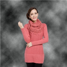 韩版女式毛衣新款连衣裙有袖纯色羊毛衫毛衣裙女士打底衫长袖