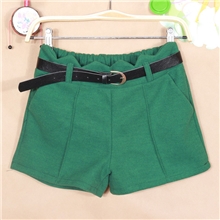 2013秋冬装新款韩国毛呢口袋毛呢短裤高腰女式靴裤休闲裤子女裤