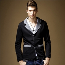 新款秋冬韩版男士修身小西装卫衣外套潮男休闲西装卫衣
