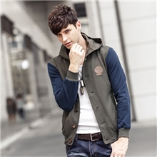 批发韩版男士休闲连帽卫衣外套时尚青年修身连帽开衫卫衣卫衣男