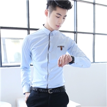 2013秋冬HFY2013702男士长袖衬衫韩版修身衬衣潮男衣服英伦风衬衫