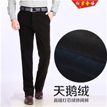 大厂直销灯芯绒休闲裤男条绒男裤子男式休闲裤加厚男士裤子男