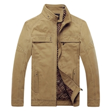 男士夹克男士休闲商务外套男士中年夹克男士水洗夹克加厚夹克