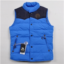 厂家直销GXF秋冬外贸男装户外运动立领男士羽绒马甲背心