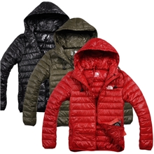 欧美外贸户外与运动男式90%白鸭绒连帽轻薄羽绒服耳机音乐外套