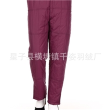 厂家批发男女中老年羽绒裤批发外穿高腰羽绒裤保暖锁绒新款