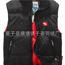 【精品推荐】情侣af羽绒马甲羽绒背心批发AF男士马甲厂家直销
