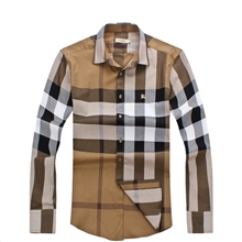 2013秋装新款B家男装经典对称格子长袖衬衣品牌衬衫休闲男士上衣