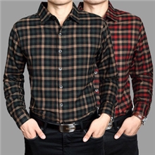 厂家批发秋冬新款加厚加绒长袖衬衫男装中年休闲羊毛衬衣男开衫