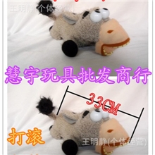 打滚驴玩具批发电动毛绒摇头驴搞笑玩具电动公仔唱歌