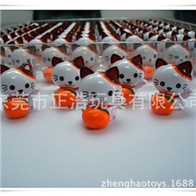 供应PVC招财猫公仔塑胶玩具，注塑公仔,动漫，影视主题，