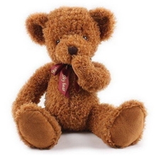 批发供应泰迪熊林心如代言不听不看不说磁铁害羞熊毛绒玩具公仔