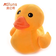 高端面料香港大黄鸭公仔小黄鸭子毛绒玩具布偶娃娃工厂直批！