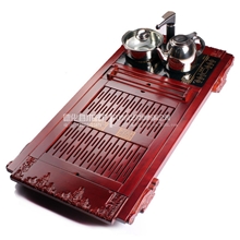 【批发供应】高档功夫茶盘柯木茶盘新祥云功夫茶盘实木茶盘