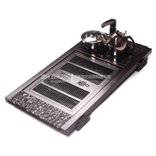 【厂家直销】高档功夫茶具茶台套装黑檀木实木祥云茶盘茶盘批发