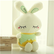【深圳玩具厂OEM加工】毛绒love兔子公仔定做高品质毛绒玩具娃娃