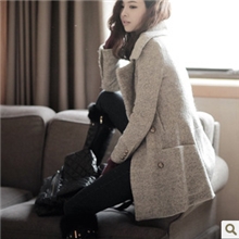 毛呢外套大衣韩版时尚修身冬季新款加厚呢料风衣女特价