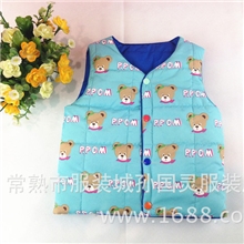 仿羽绒儿童棉衣男女宝宝小棉衣保暖内衣两面穿儿童棉内胆批发