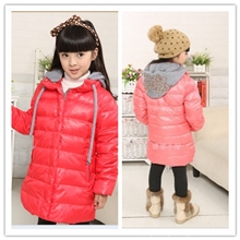 爆版批发米奇小熊女中大童儿童羽绒服休闲GB028款140-160