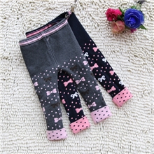 爆款批发女童棉线裤儿童打底裤靴裤宝宝毛裤长裤子加厚8805