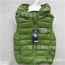 批发GAP外贸品牌童装羽绒马甲儿童羽绒服男童女童羽绒背心