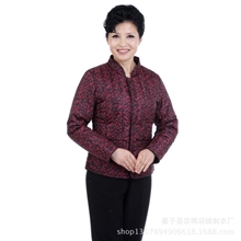 中老年女式棉保暖内衣，时尚印花小碎花，可外穿羽绒服厂家批发