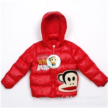 高质量外贸原品儿童装羽绒服卡通猴儿童装羽绒服加厚童羽绒服批