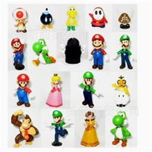 热销18款SuperMario超级玛丽马里奥塑胶公仔玛丽奥手办模型