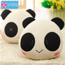 厂家直销咔噜噜熊猫抱枕暖手情侣靠垫毛绒玩具